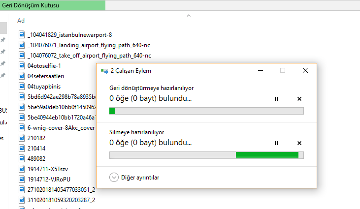 cope atilan veriler kurtulurmu cope atilan veriler kurtulurmu