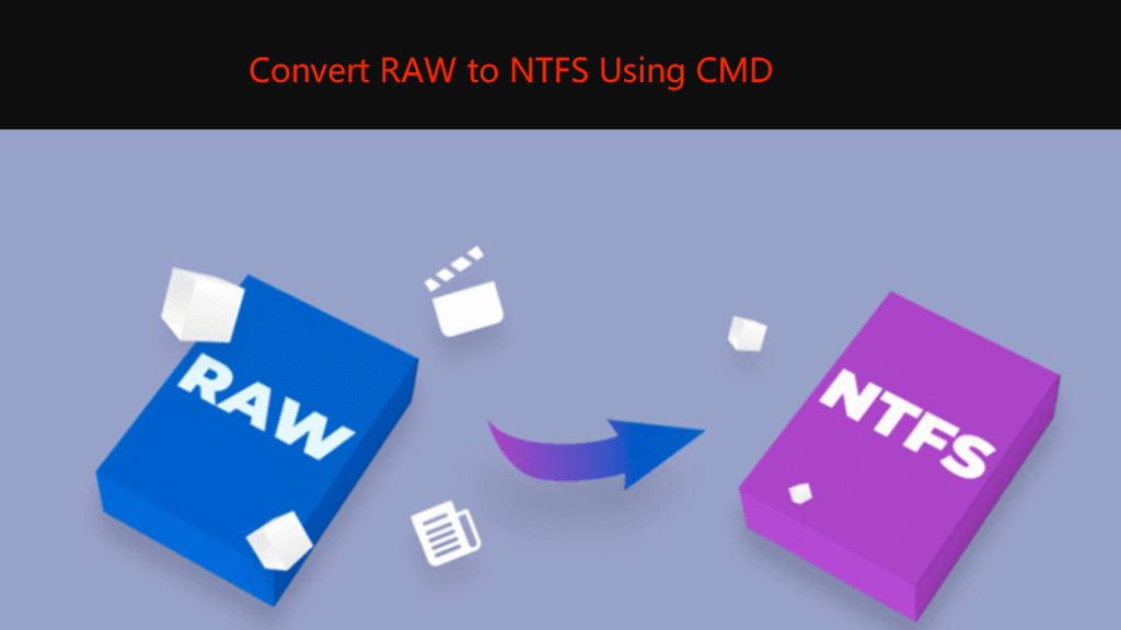 convert raw drive to ntfs with cmd 1